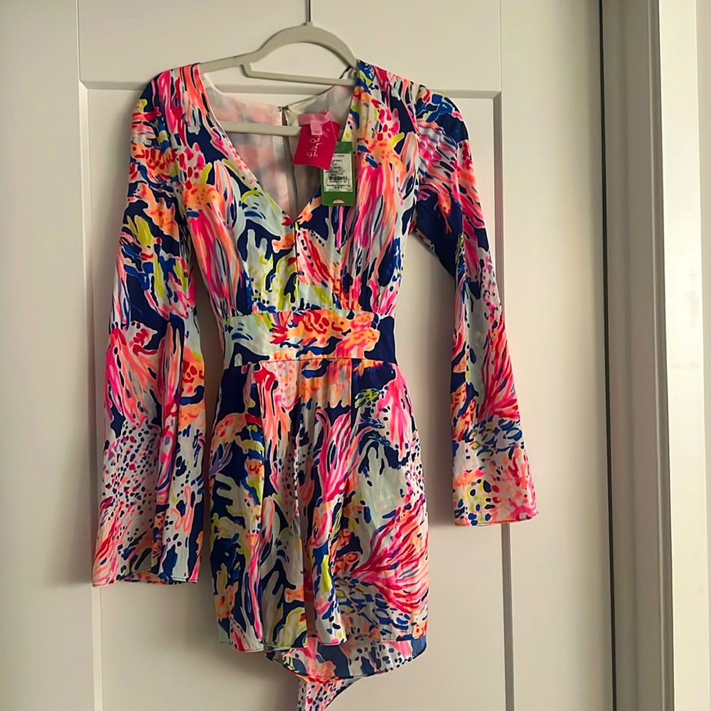 Lilly Pulitzer Gloria Romper size 2 has tags